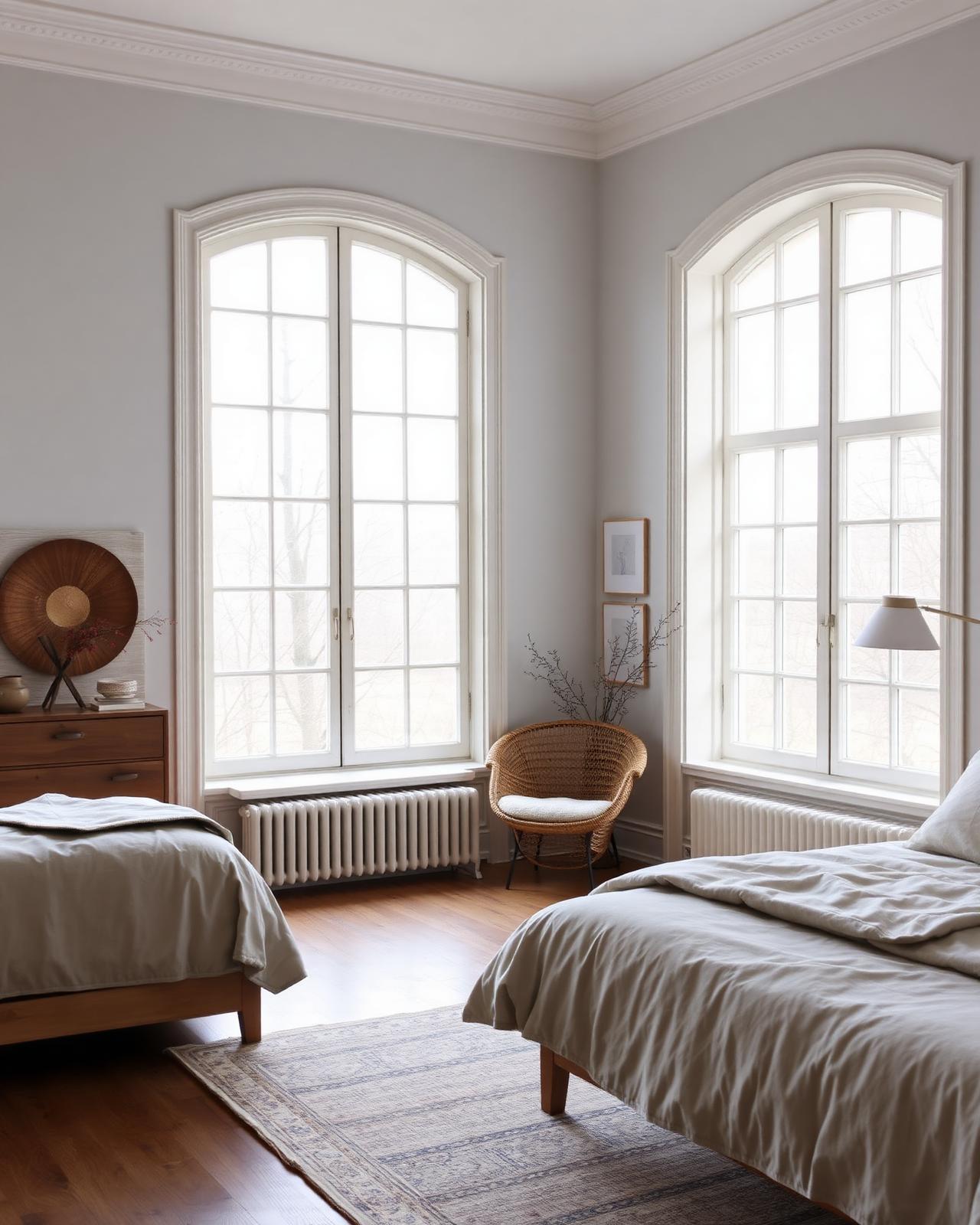 Sunlit bedroom suite